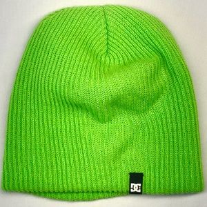 DC Shoes Beanie Hat Neon Green Adult One-Size-Fits-All